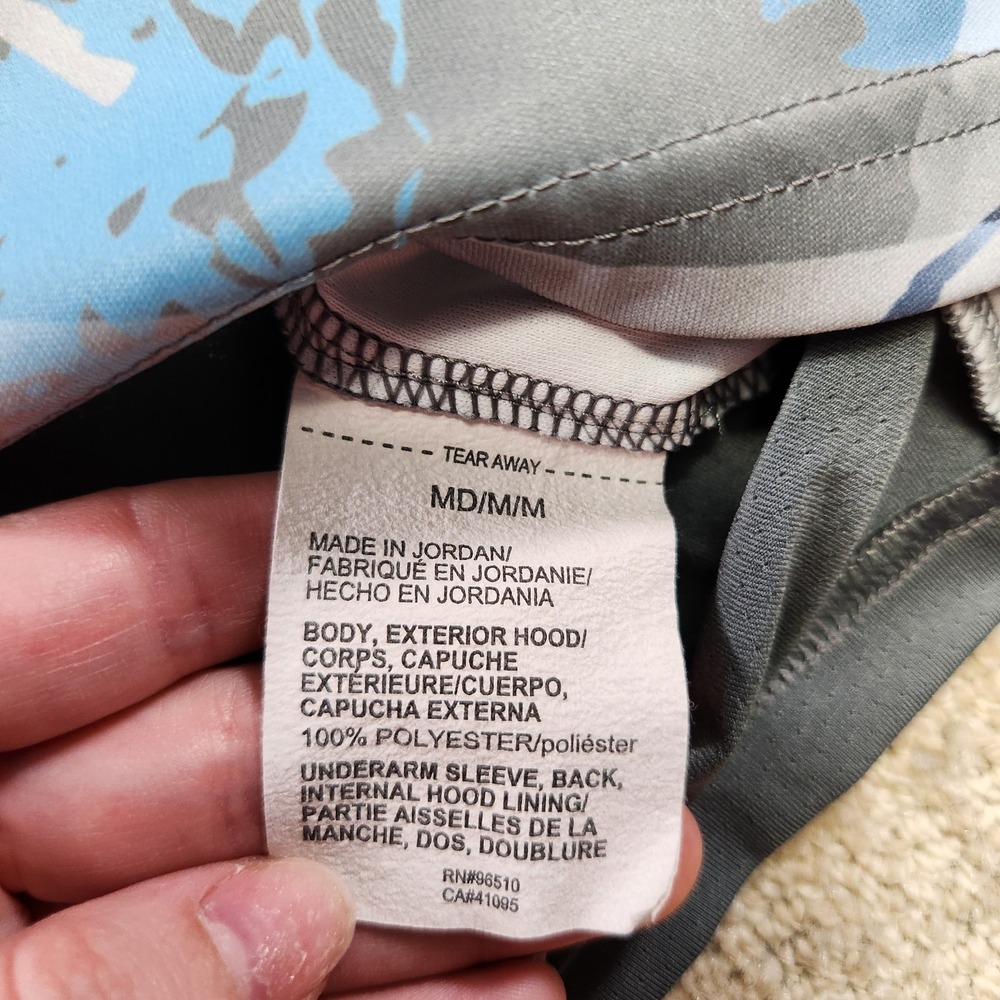 Under Armour Hoodie Men Medium Lightweight Iso Chill Shorebreak Camo Fishing UPF - Picture 7 of 10